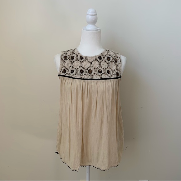 🚫 SOLD 🚫 Zara Embellished Embroidered Tank Top - Picture 7 of 7